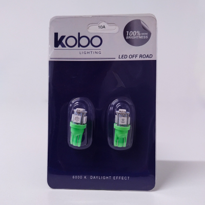 LED12961VER5P LED SEÑALIZACION SMD BLISTER X 2 2821 - T10 - W5W 5 SMD 5050 VERDE 12V BLISTER X 2 UNIDADES