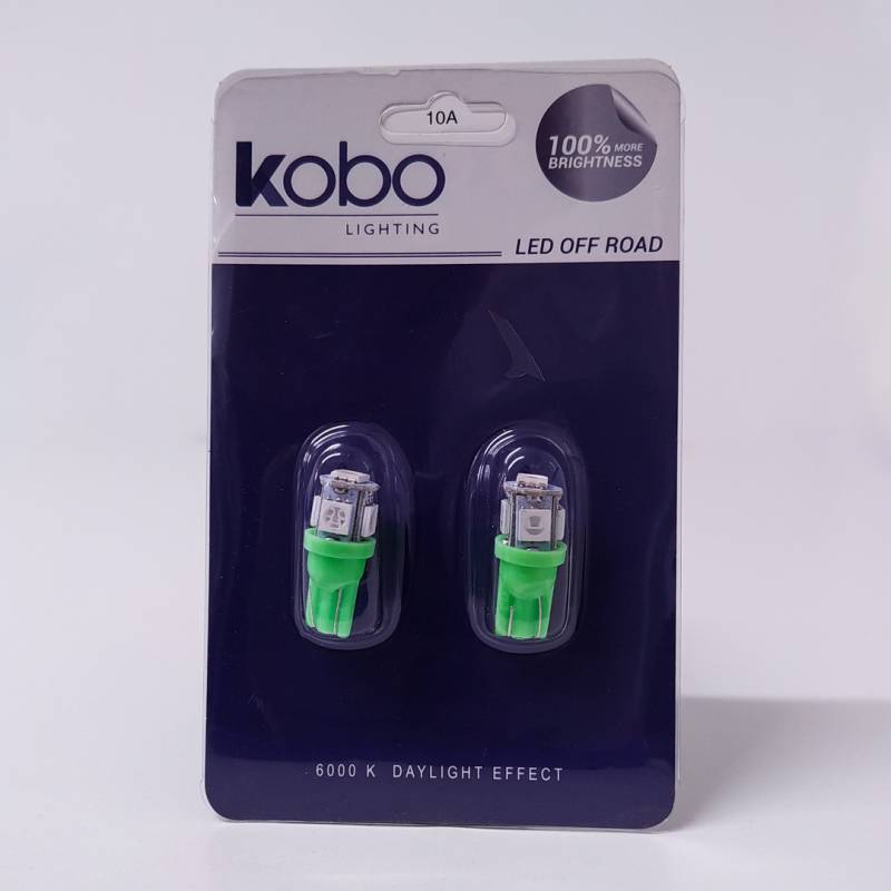 LED12961VER5P LED SEÑALIZACION SMD BLISTER X 2 2821 - T10 - W5W 5 SMD 5050 VERDE 12V BLISTER X 2 UNIDADES