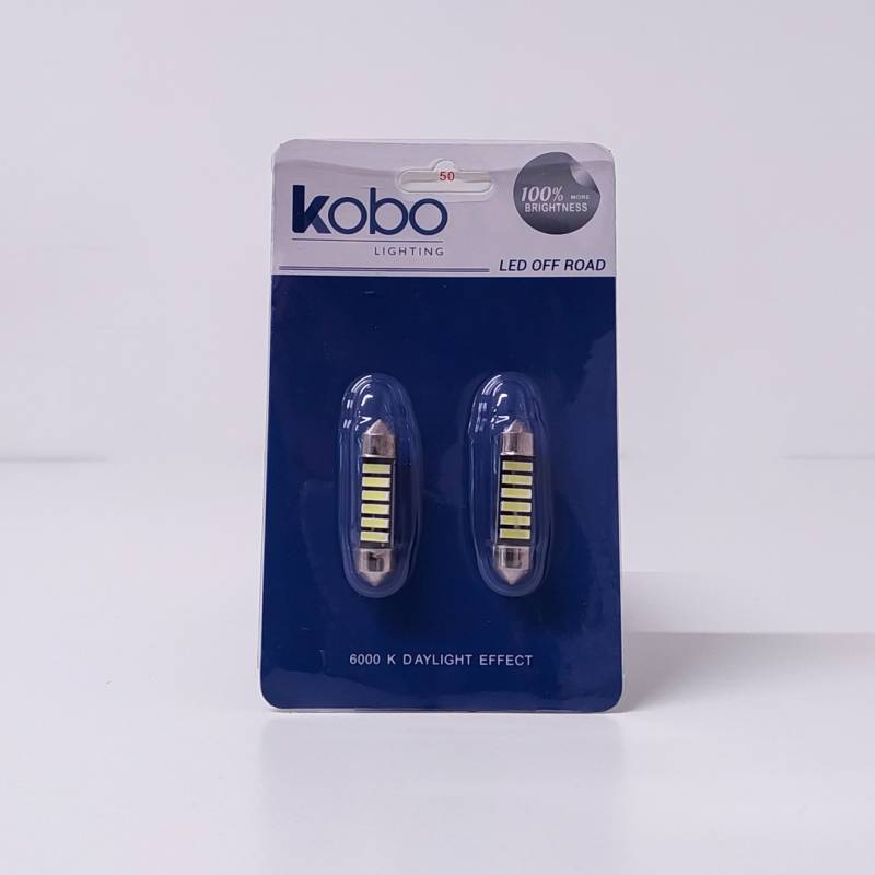 LEDTUB36CAN LED SEÑALIZACION CREE BLISTER X 2 TUBULAR - FESTOON LED CREE 36MM CANBUS BLANCO 12V BLISTER X 2 UNIDADES 50