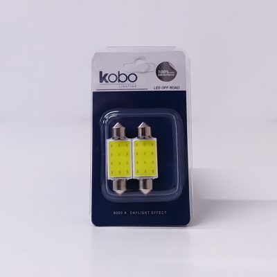 LEDTUB39COB12 LED SEÑALIZACION COB BLISTER X 2 - TUBULAR - FESTOON ULTRA LED COB - 39MM - BLANCO 12V - BLISTER X 2 UNIDADES 0