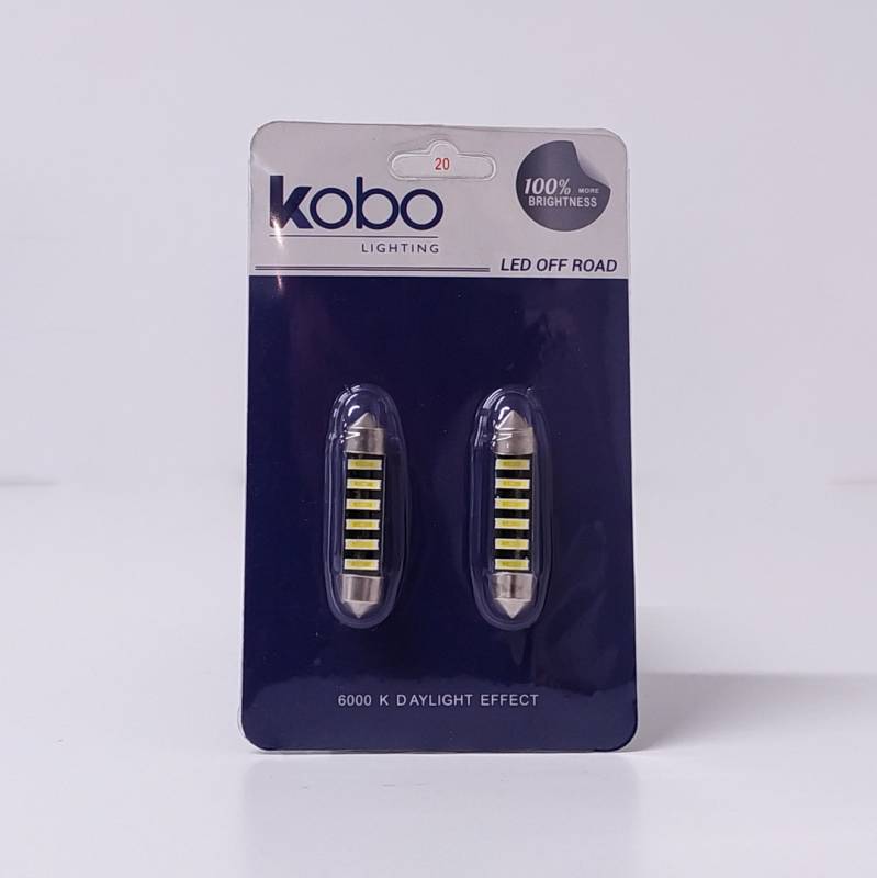 LEDTUB41CAN LED SEÑALIZACION CREE BLISTER X 2 TUBULAR - FESTOON LED CREE 41MM CANBUS BLANCO 12V BLISTER X 2 UNIDADES 0