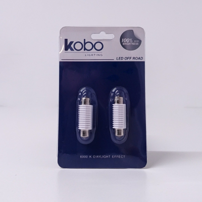 LEDTUB39LTBLA LED SEÑALIZACION CERAMIK BLISTER X 2 TUBULAR - FESTOON LED CERAMIK 5630 39MM CANBUS BLANCO 12V BLISTER X 2 UNIDADES 0