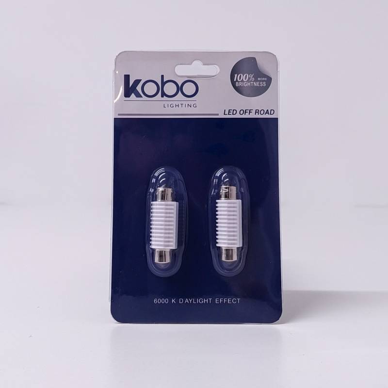 LEDTUB39LTBLA LED SEÑALIZACION CERAMIK BLISTER X 2 TUBULAR - FESTOON LED CERAMIK 5630 39MM CANBUS BLANCO 12V BLISTER X 2 UNIDADES 0