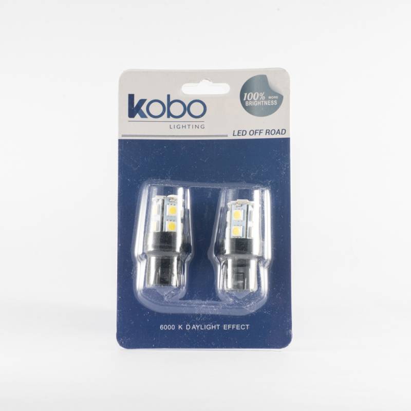 LED12065SMD13 LEDS SEÑALIZACION SMD BLISTER X 2 T20 - 1156 (1141 - 1156 - P21W SIN CULOTE) 1 POLO 13 LED 5050 SMD - BLANCO 12V