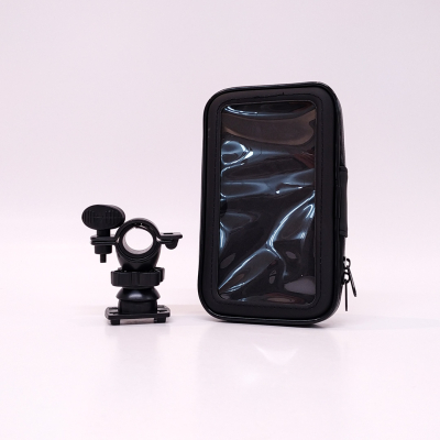 KB-SOP-022 ACCESORIO PARA CELULAR SOPORTE DE CELULAR PARA BICICLETAS Y MOTOS SCOOTER CON CIERRE Y SCREEN PROTECTOR,  ENGANCHE A MANUBRIO Y ROTACION 360 GRADOS 5