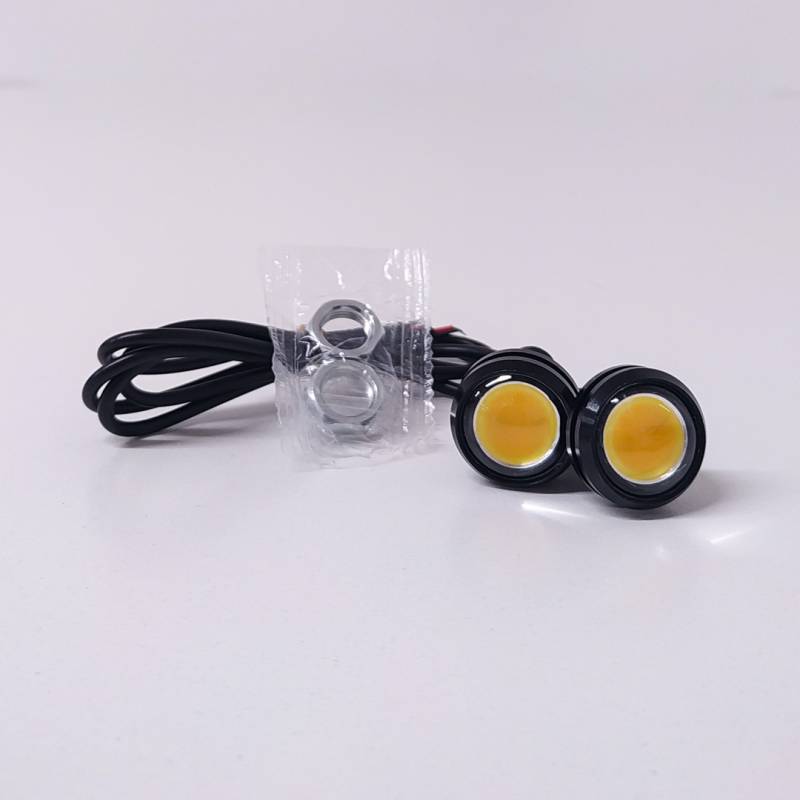 LEDEMBUAMB LED SEÑALIZACION JUEGO X 2 DE LED DE SENALIZACION OJO DE AGUILA AMBAR 12V