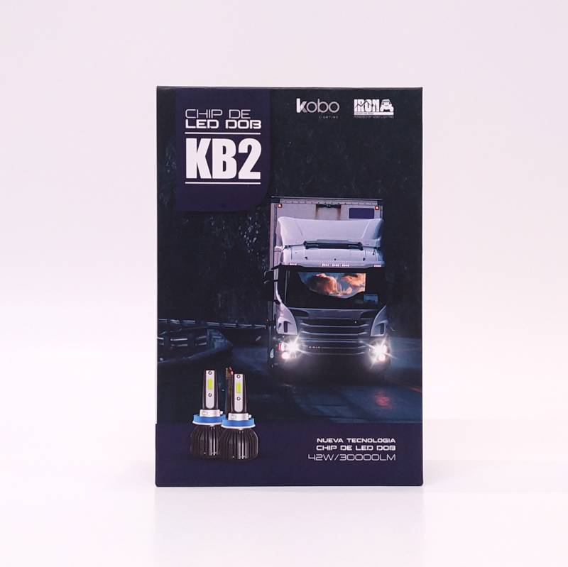 KB2-H1 OFF ROAD KIT DE LED DOB GTX 24V H1 30000LM 42 WATTS CHIP DOB COOLER GTX ULTIMA GENERACOON ORIGEN ALEMAN USO ESPECIAL 24V