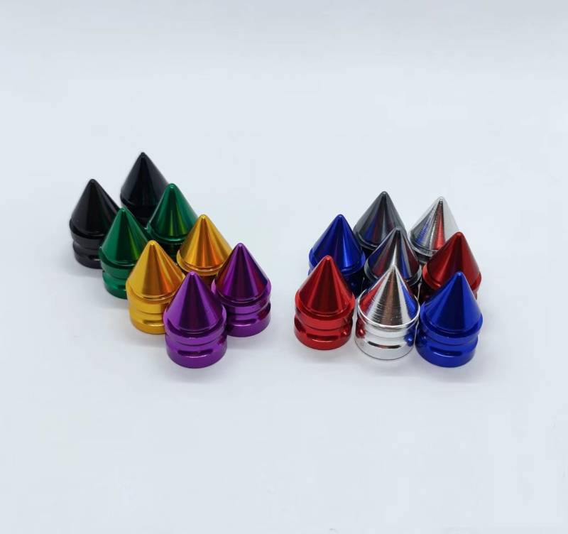 TV046 JUEGO DE TAPITAS DE VALVULA TUNNING SET X 4 PCS BALA AZULES