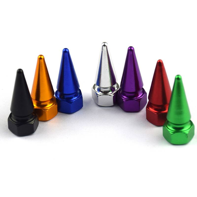 TV052 JUEGO DE TAPITAS DE VALVULA TUNNING SET X 4 PCS FLECHA AZULES