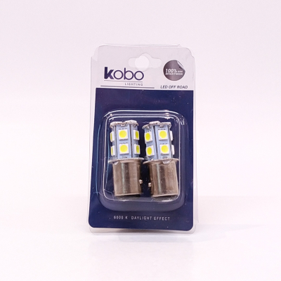 LED13499BLA13 LEDS SMD BLISTER X 2 1034 - 1157 - P21/5W 2 POLOS (DESPAREJA) 13 LED 5050 SMD - BLANCO 24V 0