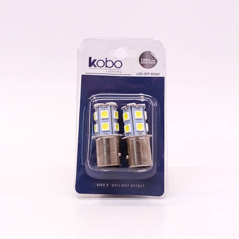 LED13499BLA13 LEDS SMD BLISTER X 2 1034 - 1157 - P21/5W 2 POLOS (DESPAREJA) 13 LED 5050 SMD - BLANCO 24V 0