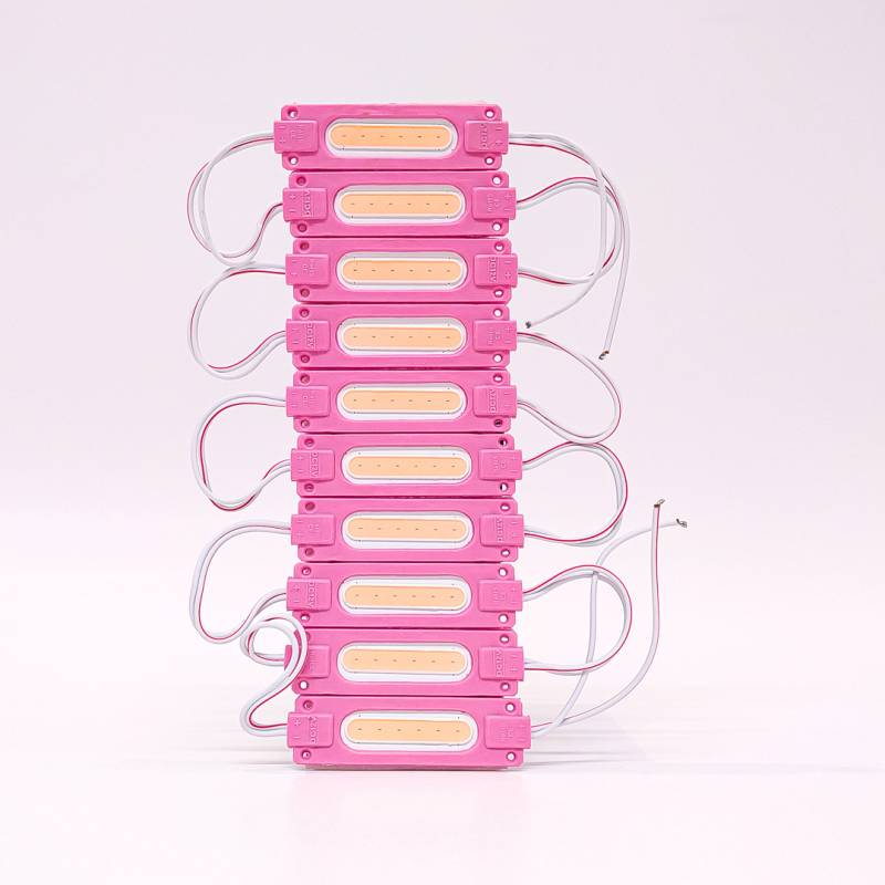 RICO12PIN MODULO LED COB TABLA RIGIDA COB PINK 12V 7CM X 1,5CM  0