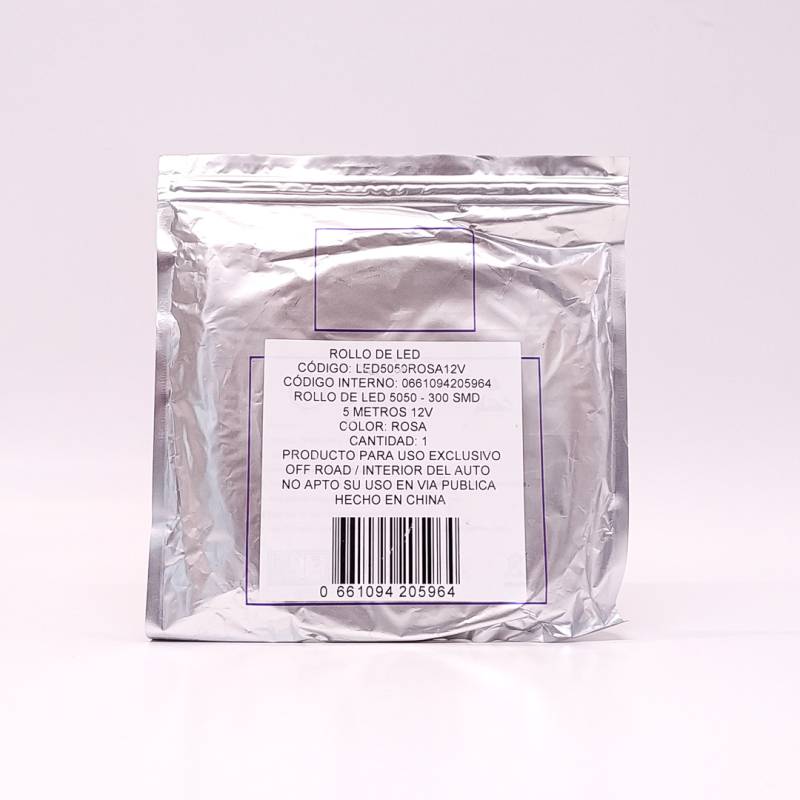 5050ROSA12V ROLLO DE LED ROLLO DE LED (300 LED) 5 METROS 5050 - ROSA 12V