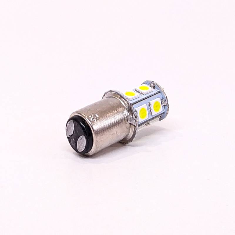 12502BLA13P LEDS SMD 1176 - 1157 - P21/5W 2 POLOS (PAREJA) 13 LED 5050 SMD - BLANCA 12V