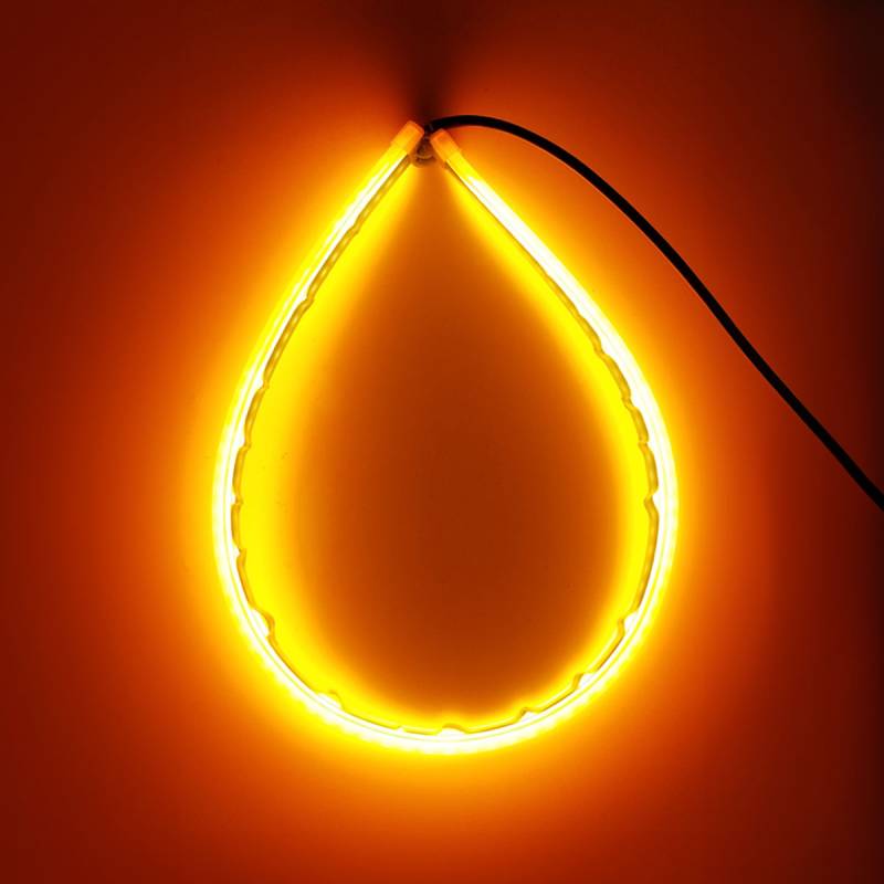 DRLFLEXAMB30 JUEGO DE TIRAS DE LED DRL JUEGO (2 UNIDADES) DE TIRAS DE LED DRL / DRL FLEXIBLE AMBAR (BALIZA INTERMITENTE) 30CM