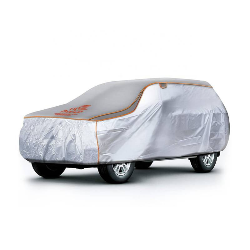 COBANT02XLAR FUNDA CUBRE AUTOS PARA SUV/PICK UP EXTRA LARGE 483X196X145CM. LOGO DAKAR. GOMA EVA CUBREINDO LA PARTE SUPERIOR.  REFLECTORES NARANJAS, ELASTICO, CL