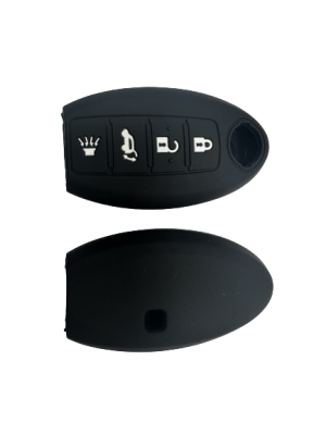 KU-CULLA222 CUBRE LLAVE DE SILICONA NISSAN 4 BOTONES - COLOR NEGRO