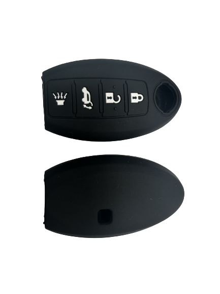 KU-CULLA222 CUBRE LLAVE DE SILICONA NISSAN 4 BOTONES - COLOR NEGRO