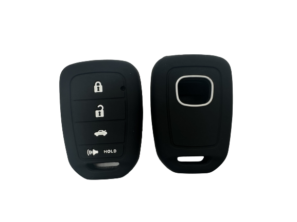 KU-CULLA169 CUBRE LLAVE DE SILICONA HONDA FIT 3 BOTONES - COLOR NEGRO