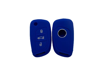 KU-CULLA165 CUBRE LLAVE DE SILICONA CITROEN DS4 NAVAJA 3 BOTONES - COLOR AZUL