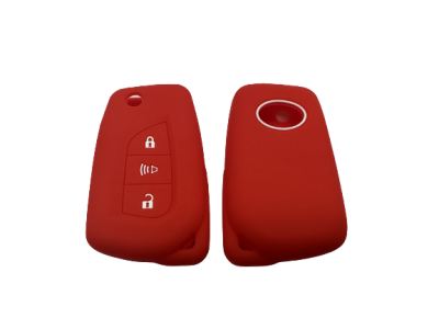 KU-CUL205 CUBRE LLAVE DE SILICONA TOYOTA COROLLA - HILUX - COLOR ROJO