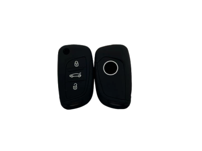 KU-CULLA164 CUBRE LLAVE DE SILICONA CITROEN DS4 NAVAJA 3 BOTONES - COLOR NEGRO