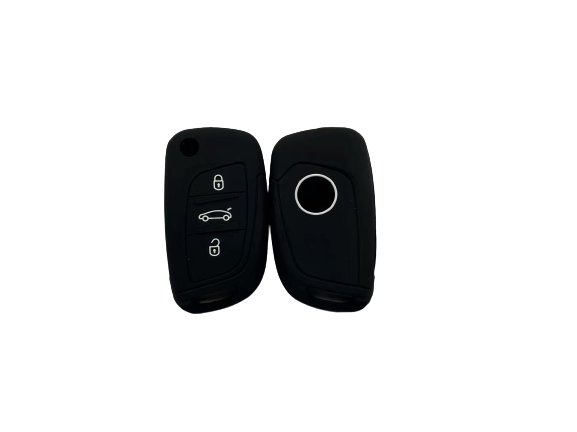 KU-CULLA164 CUBRE LLAVE DE SILICONA CITROEN DS4 NAVAJA 3 BOTONES - COLOR NEGRO