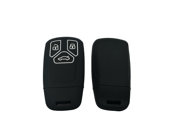 KU-CULLA162 CUBRE LLAVE DE SILICONA AUDI A4 - A5 - A6 - Q5 - Q7 LINIEA NUEVA 3 BOTONES COLOR NEGRO