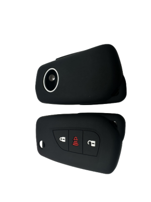 KU-CULLA203 CUBRE LLAVE DE SILICONA TOYOTA COROLLA - HILUX - COLOR NEGRO