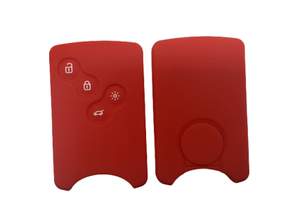 KU-CULLA201 CUBRE LLAVE DE SILICONA RENAULT MEGANE 2 - CAPTUR TARJETA - COLOR ROJO
