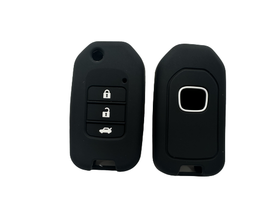 KU-CULLA158 CUBRE LLAVE DE SILICONA HONDA HRV NAVAJA - COLOR NEGRO