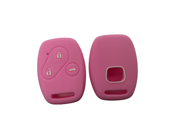 KU-CULLA148 CUBRE LLAVE DE SILICONA HONDA FIT - CIVIC - CRV 3 BOTONES COLOR ROJO