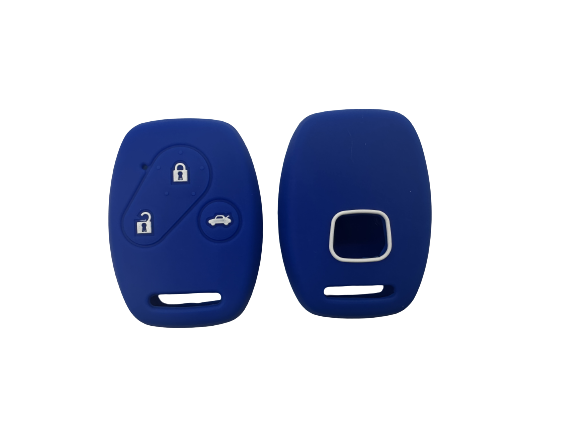 KU-CULLA147 CUBRE LLAVE DE SILICONA HONDA FIT - CIVIC - CRV 3 BOTONES COLOR AZUL