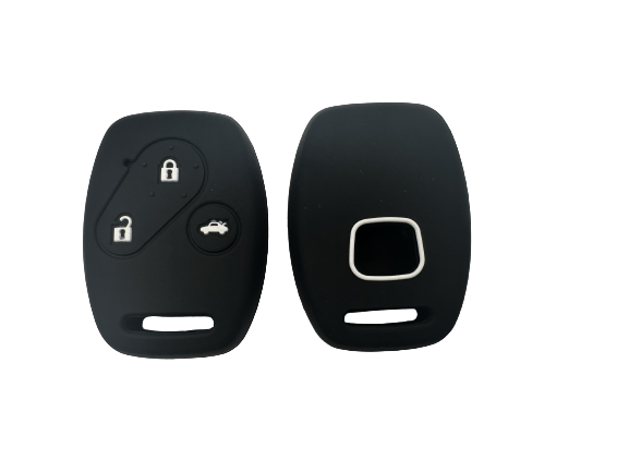 KU-CULLA146 CUBRE LLAVE DE SILICONA HONDA FIT - CIVIC - CRV 3 BOTONES COLOR NEGRO