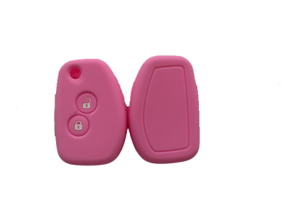 KU-CULLA191 CUBRE LLAVE DE SILICONA REANULT SANDERO - CLIO - LOGAN - DUSTER - COLOR ROSA
