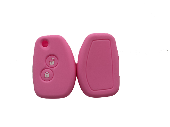 KU-CULLA191 CUBRE LLAVE DE SILICONA REANULT SANDERO - CLIO - LOGAN - DUSTER - COLOR ROSA