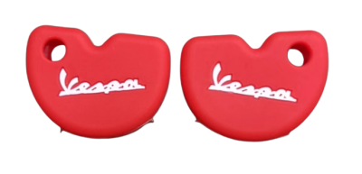 KU-CULLA233 CUBRE LLAVE DE SILICONA VESPA MOTOS - COLOR ROJO