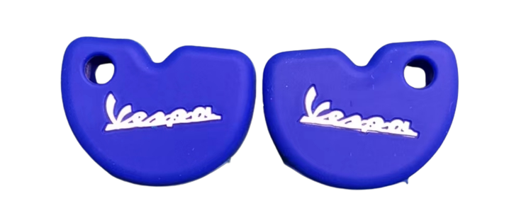 KU-CULLA232 CUBRE LLAVE DE SILICONA VESPA MOTOS - COLOR AZUL