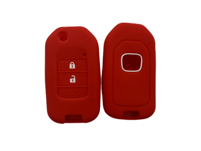 KU-CULLA175 CUBRE LLAVE DE SILICONA HONDA FIT HRV LINEA NUEVA 2 BOTONES - COLOR ROJO