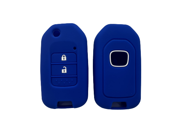 KU-CULLA174 CUBRE LLAVE DE SILICONA HONDA FIT HRV LINEA NUEVA 2 BOTONES - COLOR AZUL