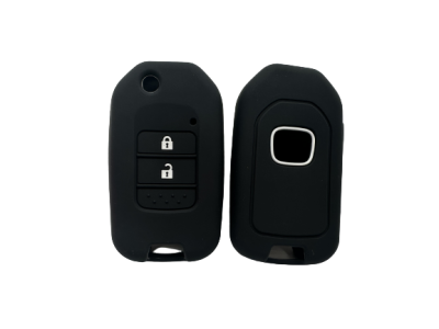 KU-CULLA173 CUBRE LLAVE DE SILICONA HONDA FIT HRV LINEA NUEVA 2 BOTONES - COLOR NEGRO