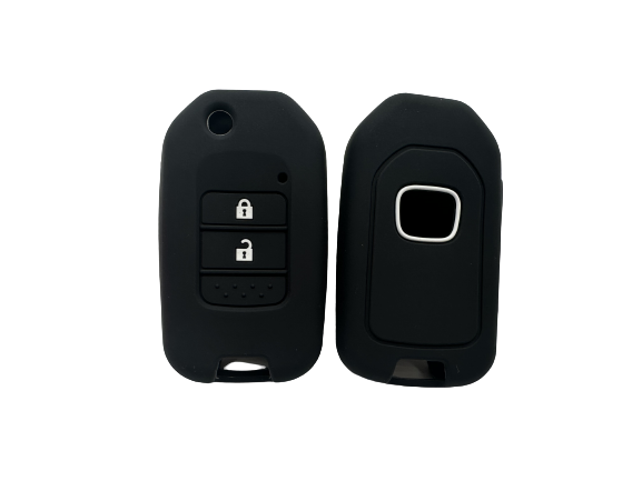 KU-CULLA173 CUBRE LLAVE DE SILICONA HONDA FIT HRV LINEA NUEVA 2 BOTONES - COLOR NEGRO