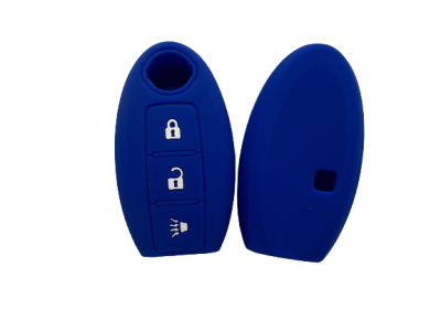 KU-CULLA219 CUBRE LLAVE DE SILICONA NISSAN VERSA - SENTRA - TIIDA - KICKS - COLOR AZUL