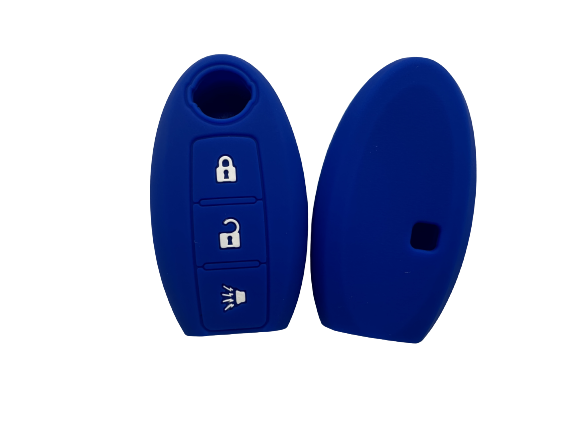 KU-CULLA219 CUBRE LLAVE DE SILICONA NISSAN VERSA - SENTRA - TIIDA - KICKS - COLOR AZUL
