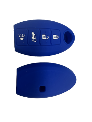 KU-CULLA223 CUBRE LLAVE DE SILICONA NISSAN 4 BOTONES - COLOR AZUL