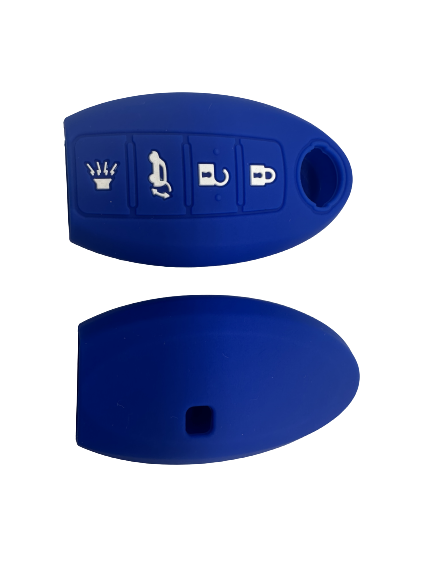 KU-CULLA223 CUBRE LLAVE DE SILICONA NISSAN 4 BOTONES - COLOR AZUL