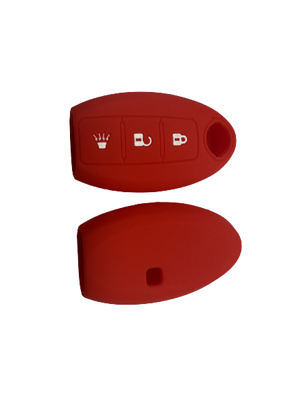 KU-CULLA220 CUBRE LLAVE DE SILICONA NISSAN VERSA - SENTRA - TIIDA - KICKS - COLOR ROJO