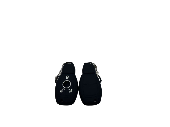 KU-CULLA168 CUBRE LLAVE DE SILICONA MERCEDES BENZ 2 BOTONES - COLOR NEGRO