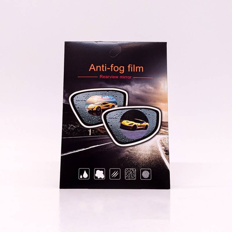 FILM002 FILM PARA ESPEJO LATERAL JUEGO DE FILM ANTI EMPAÑANTE PARA RECORTAR REDONDO    MEDIDAS 100*100 MM