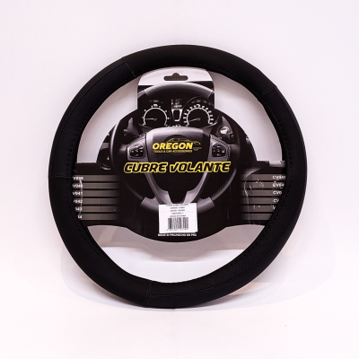 CV044 CUBRE VOLANTE MODELO WORLD TOUR CUERO SINTENTICO NEGRO / NEGRO 38*8.2CM 25 UNIDADES POR CAJA